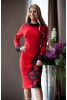 Платье "Художница" red