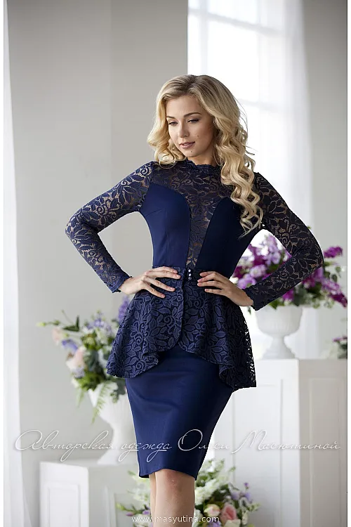 Платье "Dark blue"