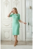 Платье "Деловая классика" зеленый меланж