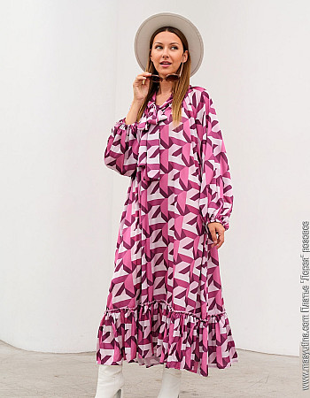 Платье 'Лорея' розовое женское