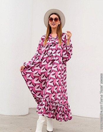 Платье 'Лорея' розовое женское