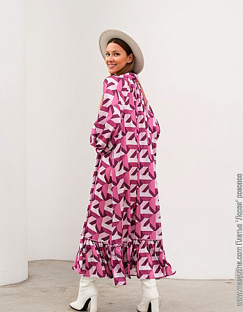 Платье 'Лорея' розовое женское