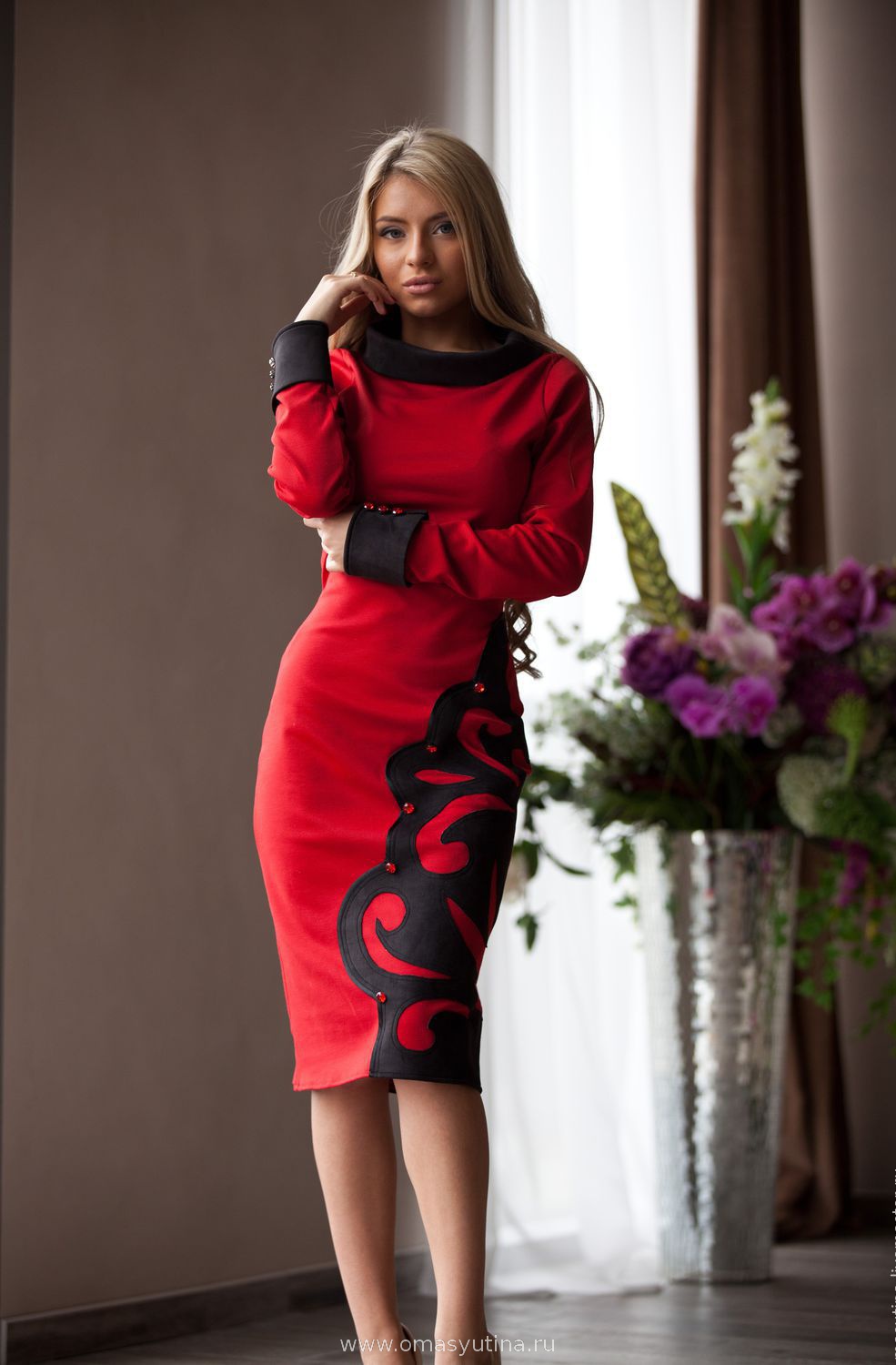 Платье "Художница" red Платье "Художница" red